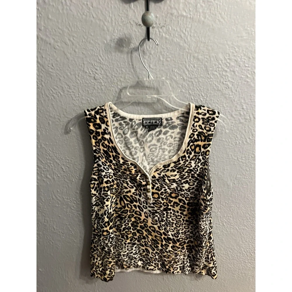 Women Animal Berek Size XL ‎ Pullover Sweater 1/4 Button